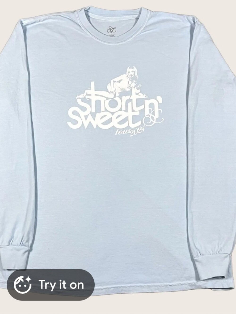 SABRINA CARPENTER Short & Sweet Tour Long Sleeve - Women's Size Medium